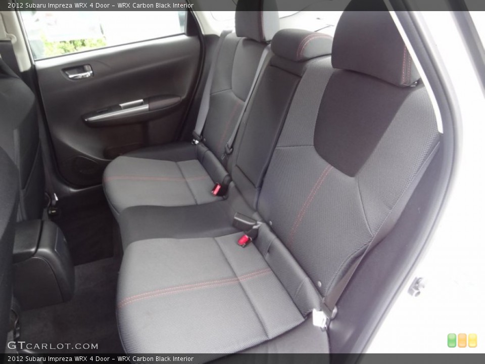 WRX Carbon Black Interior Rear Seat for the 2012 Subaru Impreza WRX 4 Door #80991500