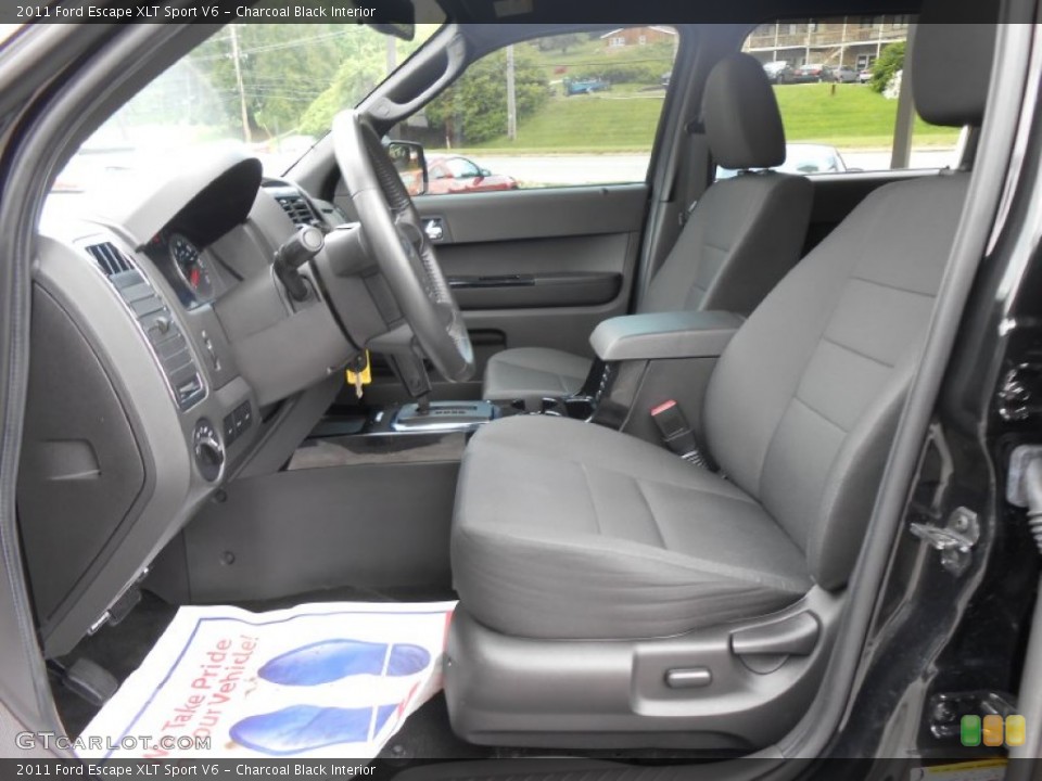 Charcoal Black Interior Photo for the 2011 Ford Escape XLT Sport V6 #80991515