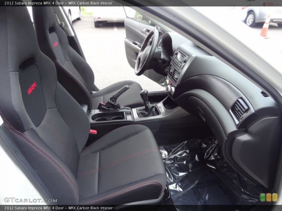 WRX Carbon Black Interior Front Seat for the 2012 Subaru Impreza WRX 4 Door #80991520