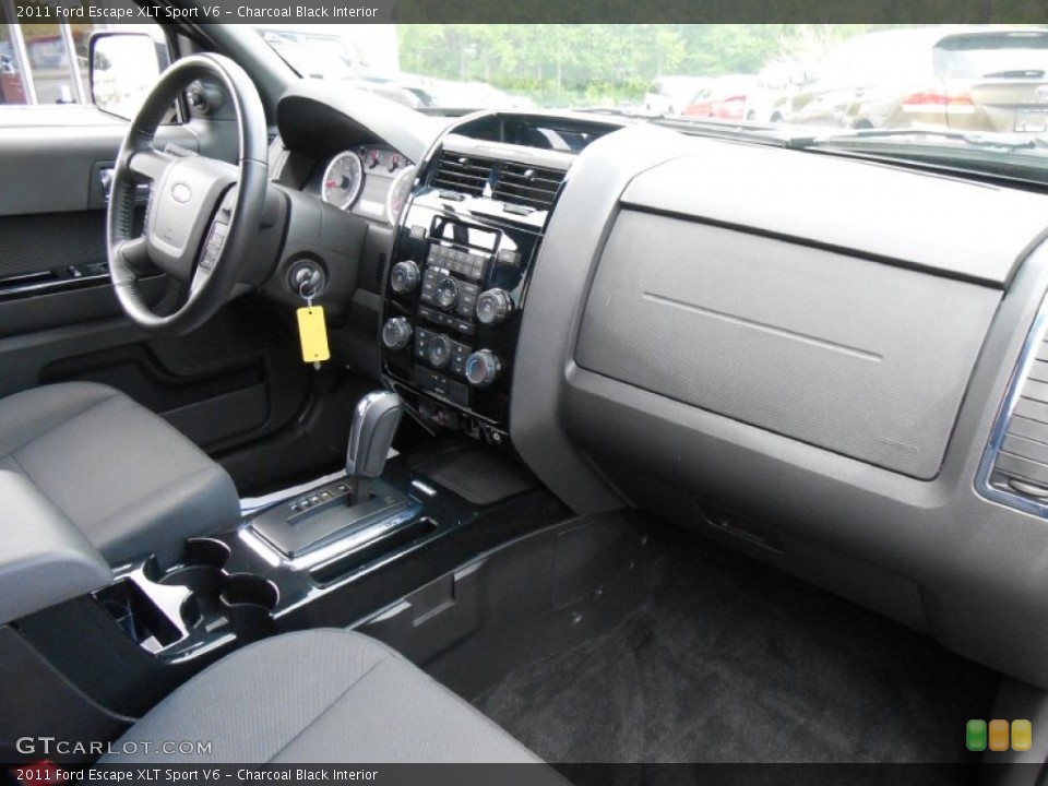 Charcoal Black Interior Dashboard for the 2011 Ford Escape XLT Sport V6 #80991556