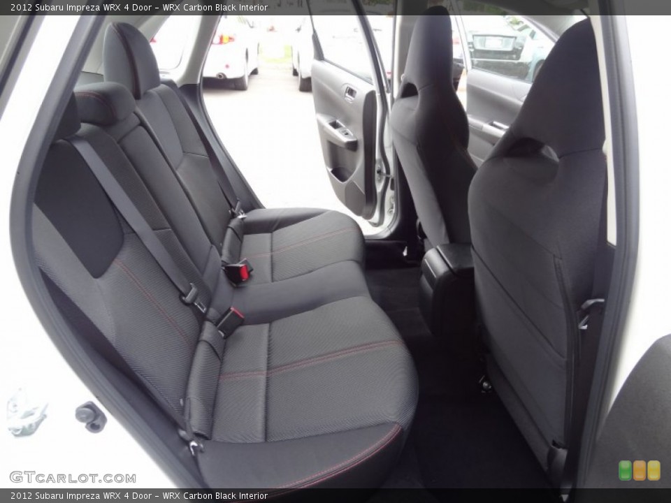 WRX Carbon Black Interior Rear Seat for the 2012 Subaru Impreza WRX 4 Door #80991590