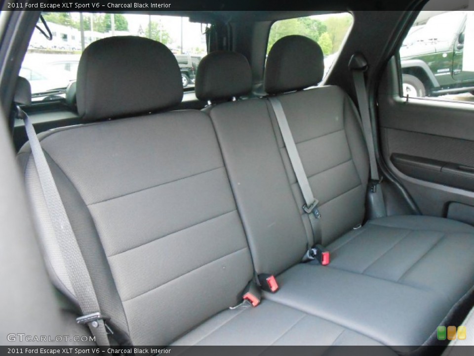 Charcoal Black Interior Rear Seat for the 2011 Ford Escape XLT Sport V6 #80991623