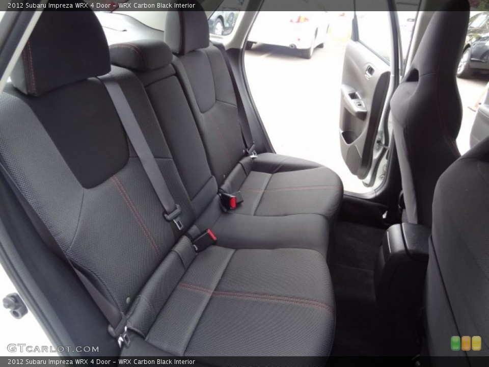 WRX Carbon Black Interior Rear Seat for the 2012 Subaru Impreza WRX 4 Door #80991626