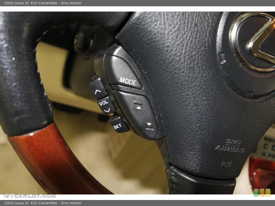 Ecru Interior Controls for the 2009 Lexus SC 430 Convertible #80991641
