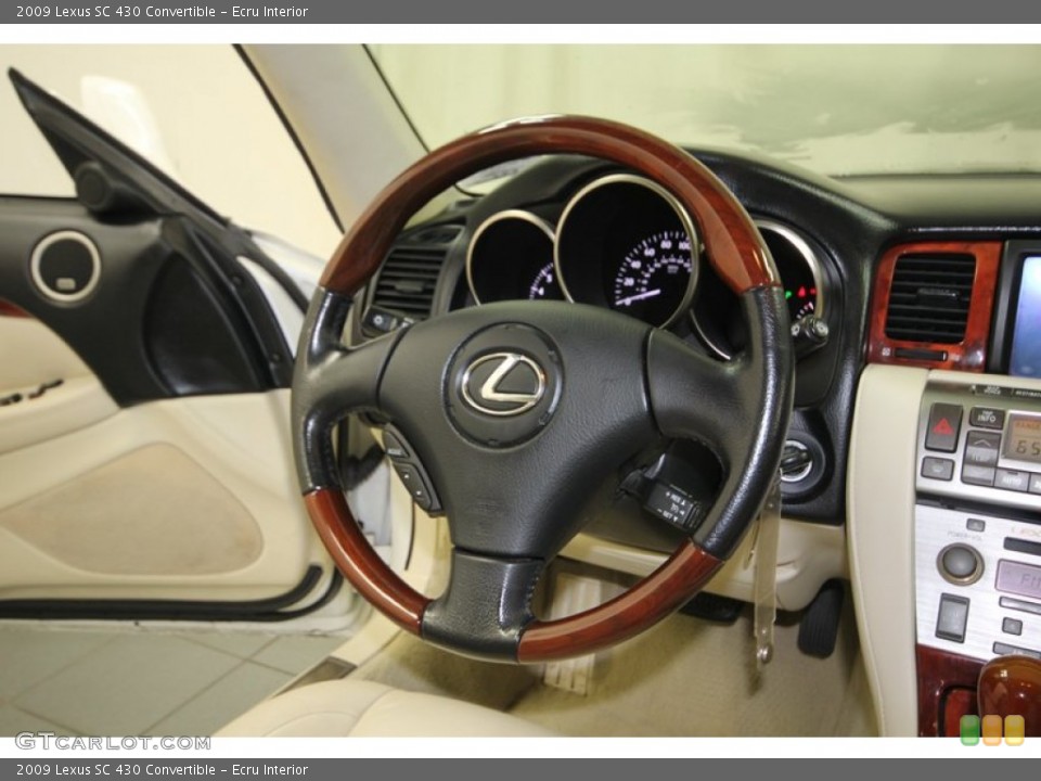 Ecru Interior Steering Wheel for the 2009 Lexus SC 430 Convertible #80991690