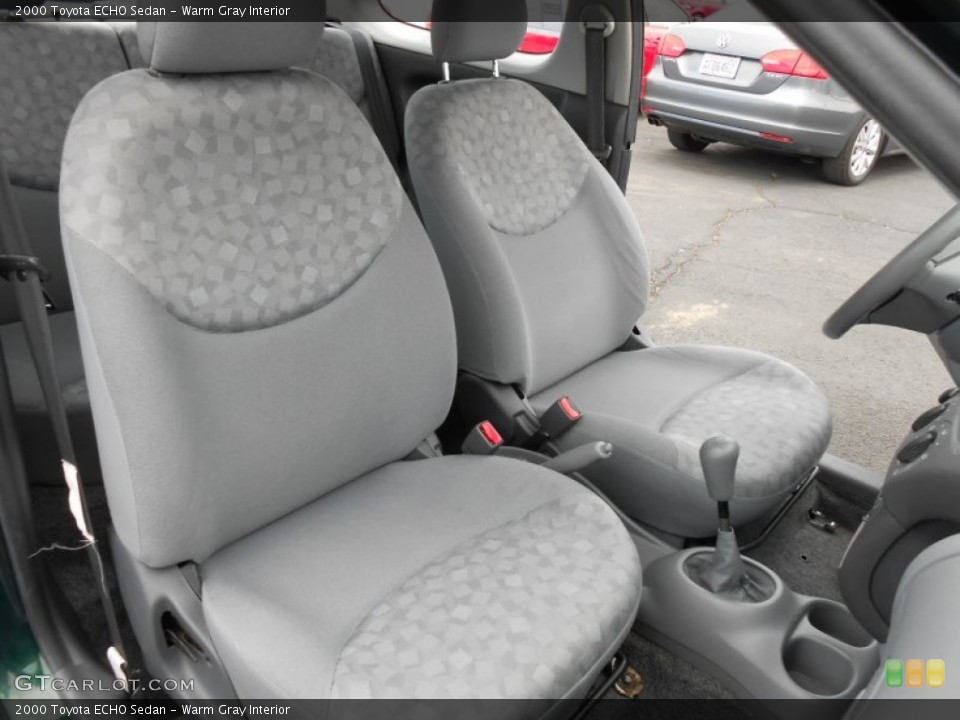 Warm Gray Interior Front Seat for the 2000 Toyota ECHO Sedan #80991911