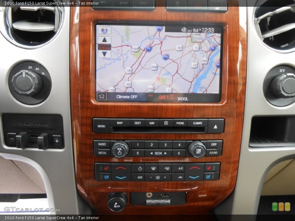 Tan Interior Navigation for the 2010 Ford F150 Lariat SuperCrew 4x4 #80992373