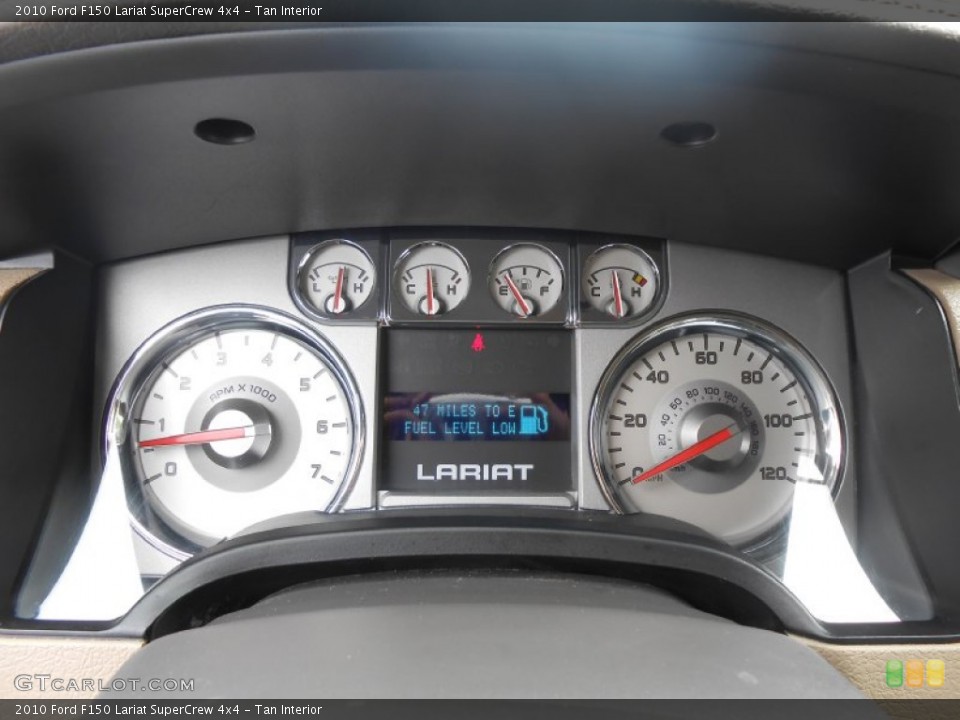 Tan Interior Gauges for the 2010 Ford F150 Lariat SuperCrew 4x4 #80992419