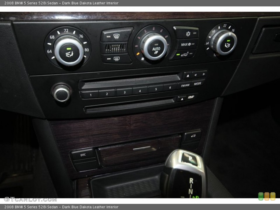 Dark Blue Dakota Leather Interior Controls for the 2008 BMW 5 Series 528i Sedan #80992493