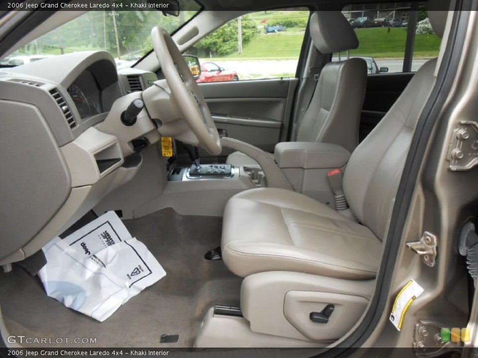 Khaki Interior Front Seat for the 2006 Jeep Grand Cherokee Laredo 4x4 #80992688