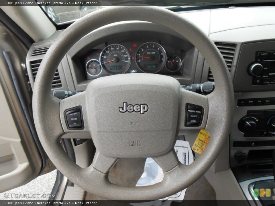 Khaki Interior Steering Wheel for the 2006 Jeep Grand Cherokee Laredo 4x4 #80992989