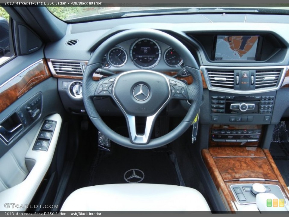 Ash/Black Interior Steering Wheel for the 2013 Mercedes-Benz E 350 Sedan #80993021