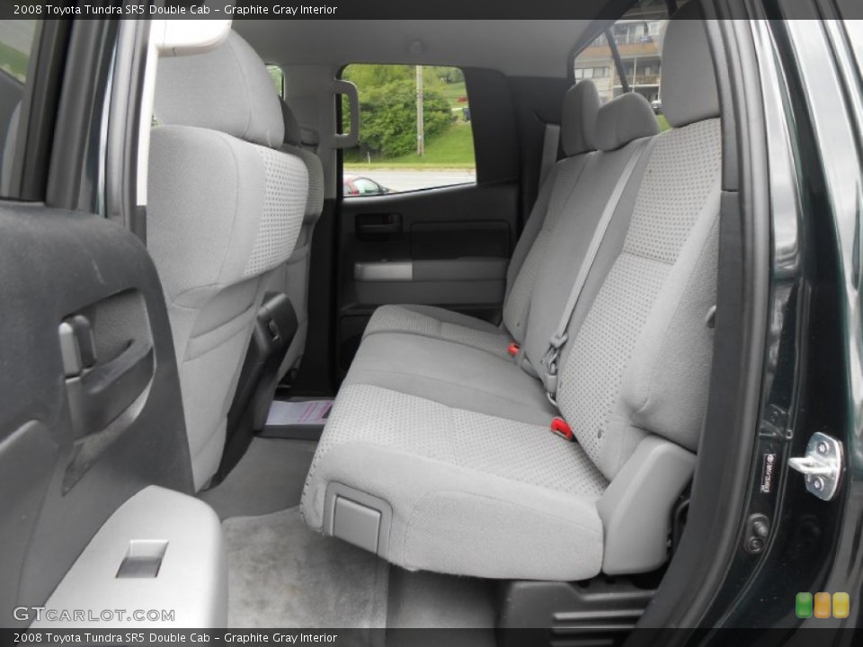 Graphite Gray Interior Rear Seat for the 2008 Toyota Tundra SR5 Double Cab #80993449