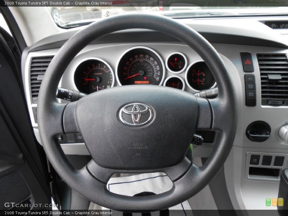 Graphite Gray Interior Steering Wheel for the 2008 Toyota Tundra SR5 Double Cab #80993603