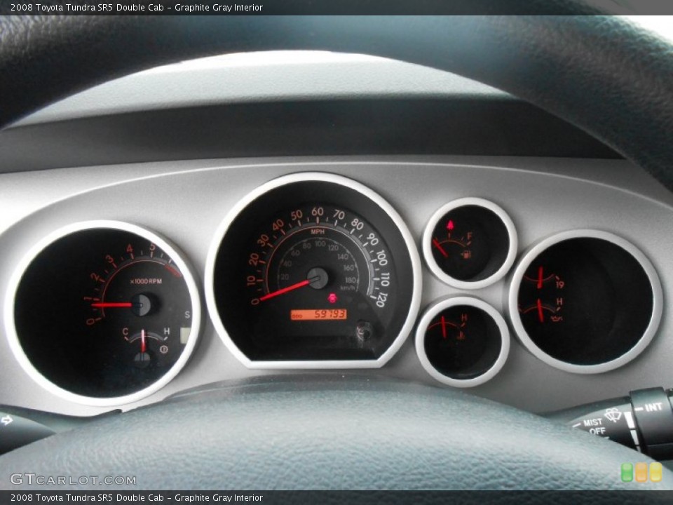 Graphite Gray Interior Gauges for the 2008 Toyota Tundra SR5 Double Cab #80993624