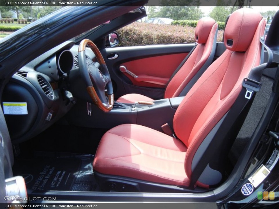 Red Interior Front Seat for the 2010 Mercedes-Benz SLK 300 Roadster #80994256