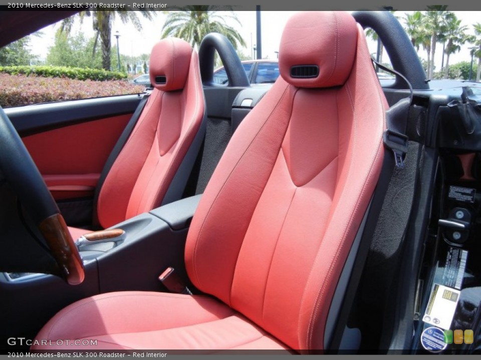 Red Interior Front Seat for the 2010 Mercedes-Benz SLK 300 Roadster #80994283