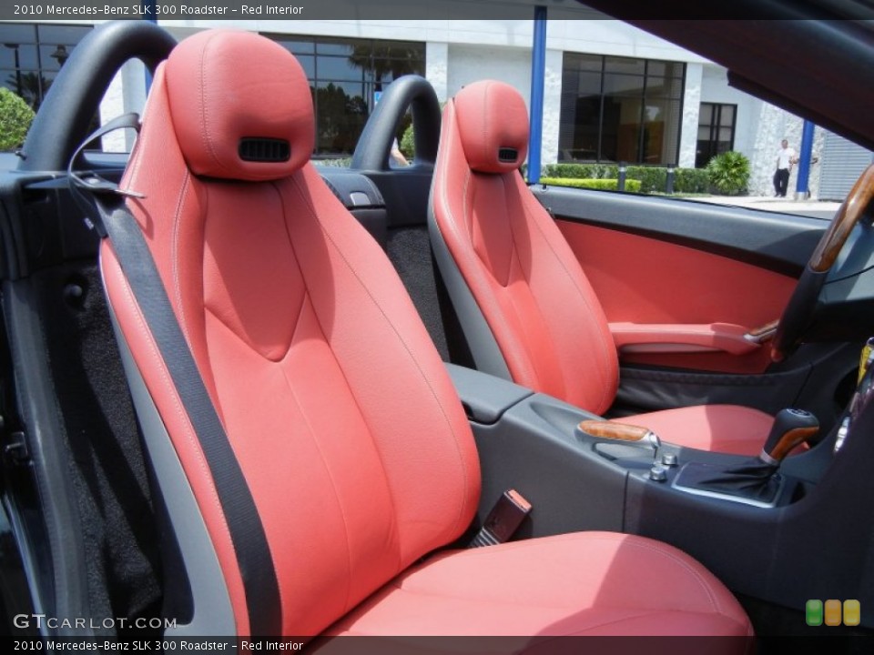 Red Interior Front Seat for the 2010 Mercedes-Benz SLK 300 Roadster #80994343
