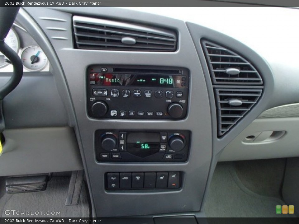 Dark Gray Interior Controls for the 2002 Buick Rendezvous CX AWD #80994464