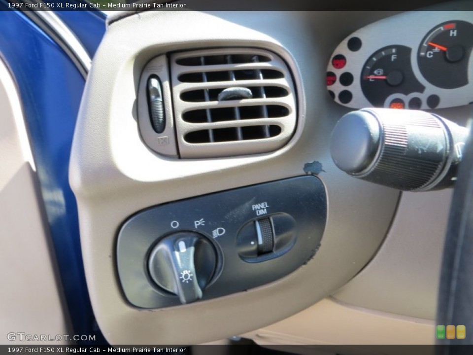 Medium Prairie Tan Interior Controls for the 1997 Ford F150 XL Regular Cab #80995424