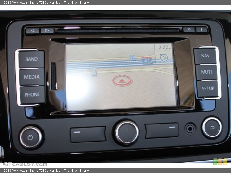 Titan Black Interior Navigation for the 2013 Volkswagen Beetle TDI Convertible #80995481