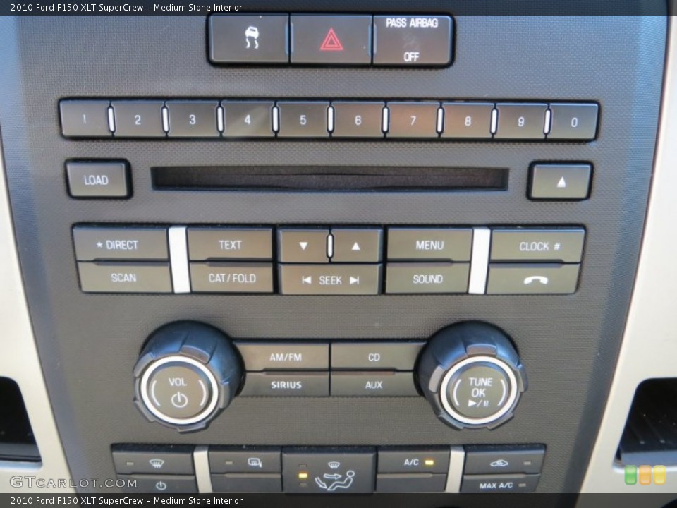 Medium Stone Interior Controls for the 2010 Ford F150 XLT SuperCrew #80998130