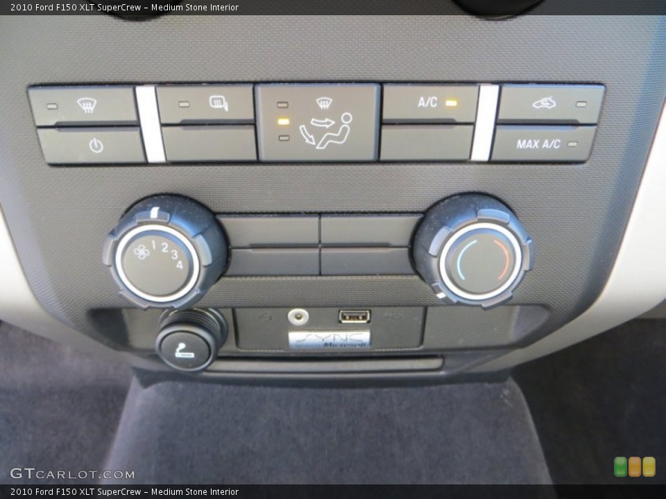 Medium Stone Interior Controls for the 2010 Ford F150 XLT SuperCrew #80998154