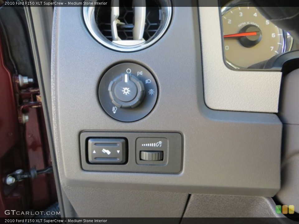 Medium Stone Interior Controls for the 2010 Ford F150 XLT SuperCrew #80998245