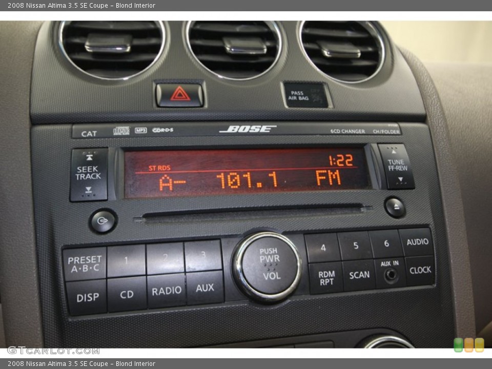 Blond Interior Audio System for the 2008 Nissan Altima 3.5 SE Coupe #80998547