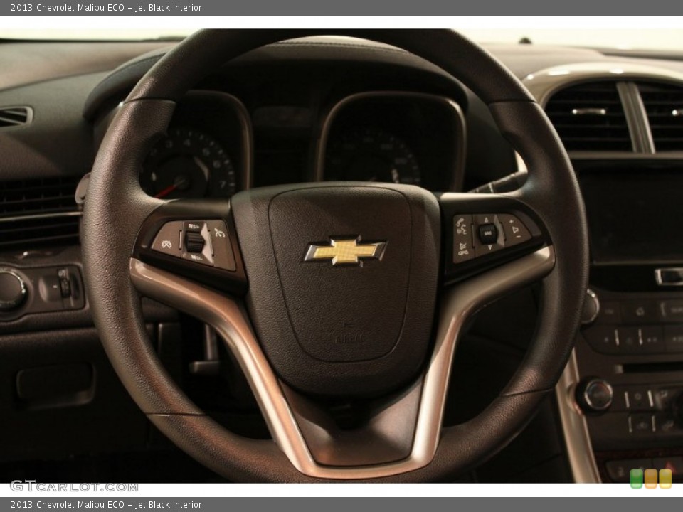 Jet Black Interior Steering Wheel for the 2013 Chevrolet Malibu ECO #80998901