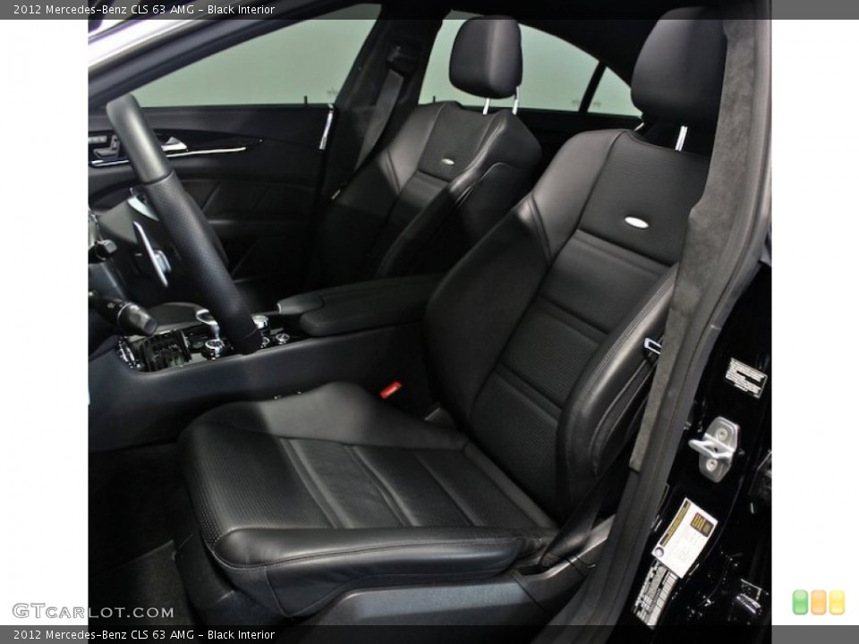 Black Interior Front Seat for the 2012 Mercedes-Benz CLS 63 AMG #80999683