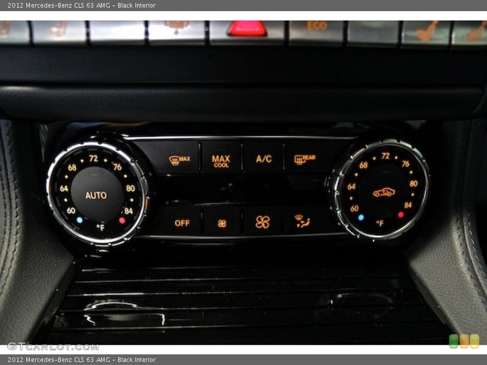 Black Interior Controls for the 2012 Mercedes-Benz CLS 63 AMG #80999911