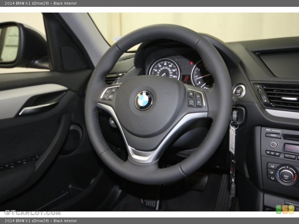 Black Interior Steering Wheel for the 2014 BMW X1 sDrive28i #80999915