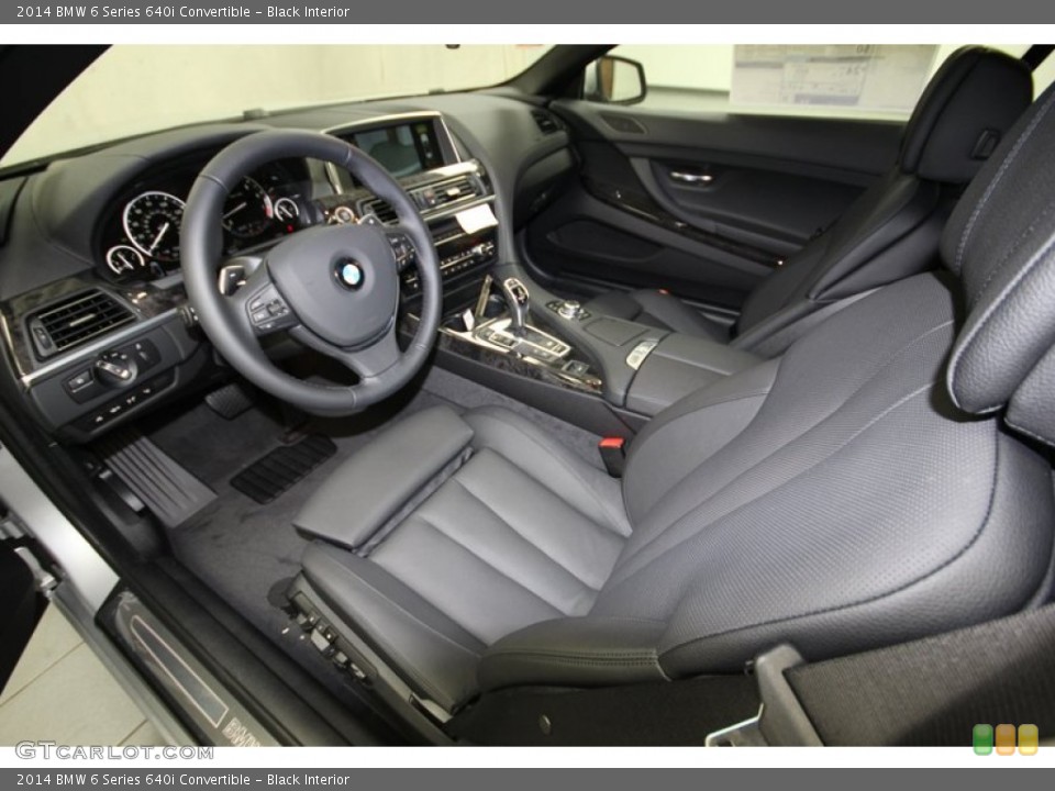 Black Interior Prime Interior for the 2014 BMW 6 Series 640i Convertible #81000017