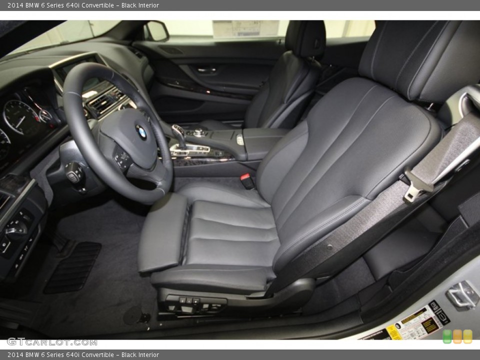 Black Interior Photo for the 2014 BMW 6 Series 640i Convertible #81000188