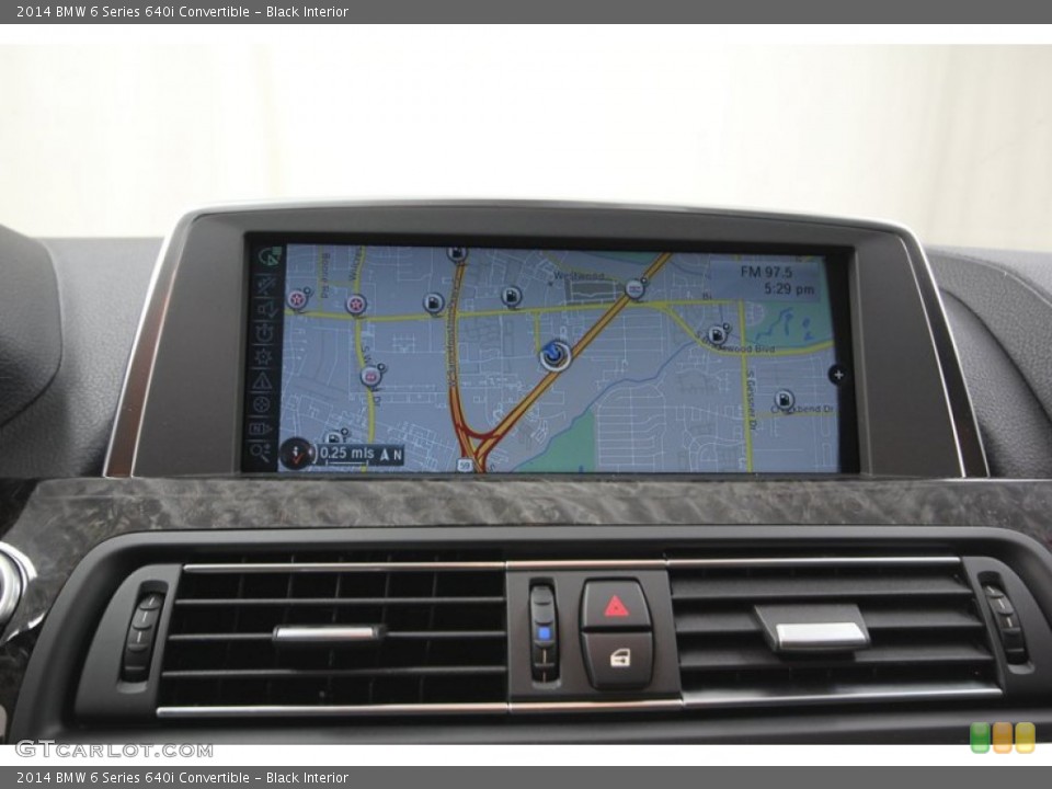 Black Interior Navigation for the 2014 BMW 6 Series 640i Convertible #81000322