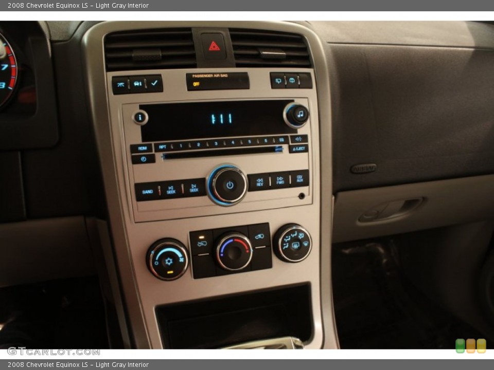 Light Gray Interior Controls for the 2008 Chevrolet Equinox LS #81000368