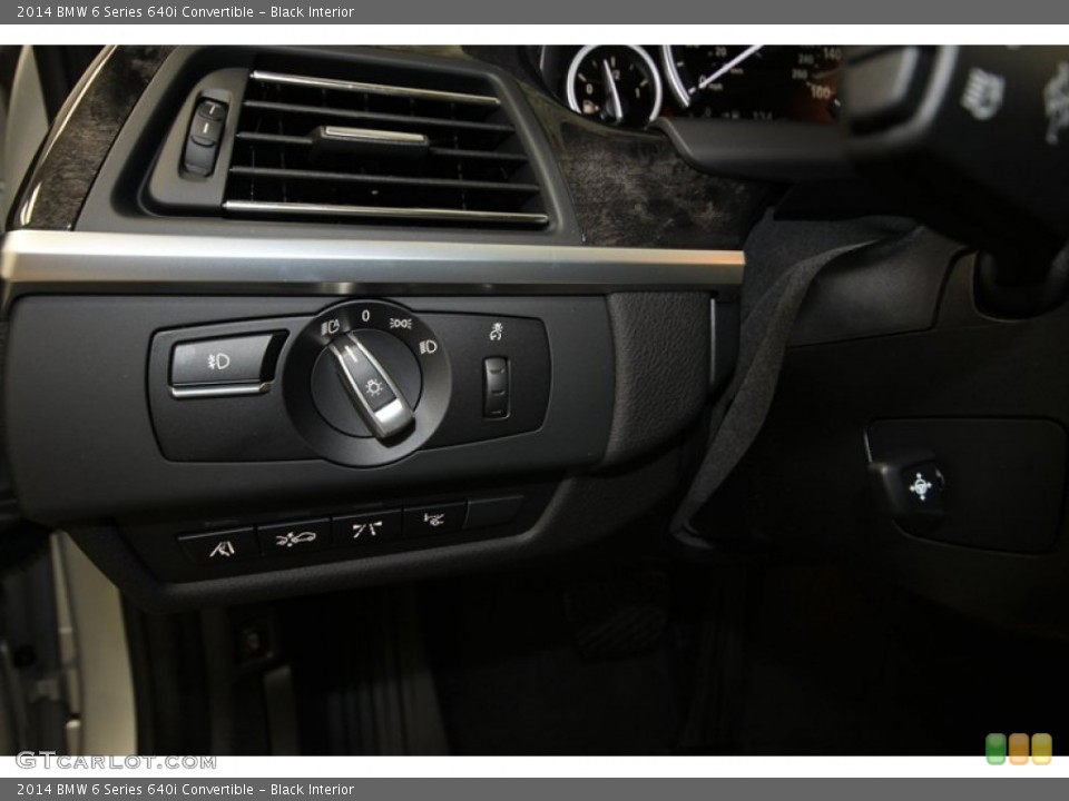 Black Interior Controls for the 2014 BMW 6 Series 640i Convertible #81000459