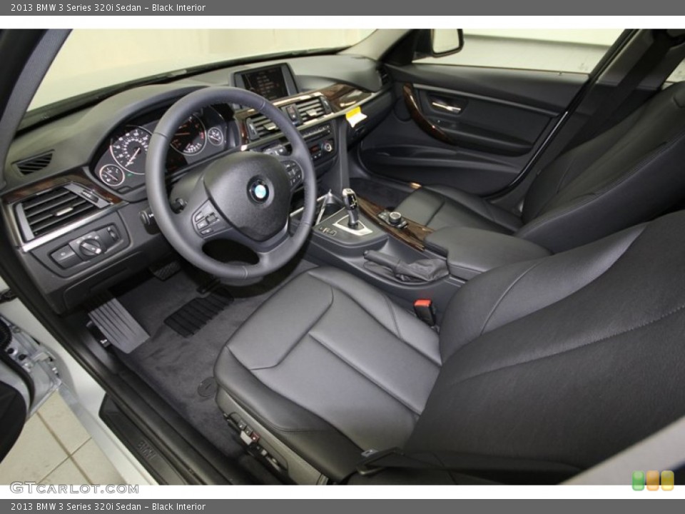 Black Interior Prime Interior for the 2013 BMW 3 Series 320i Sedan #81000699