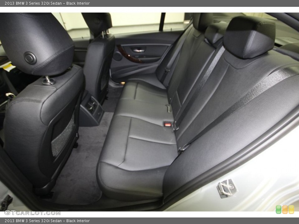 Black Interior Rear Seat for the 2013 BMW 3 Series 320i Sedan #81000719