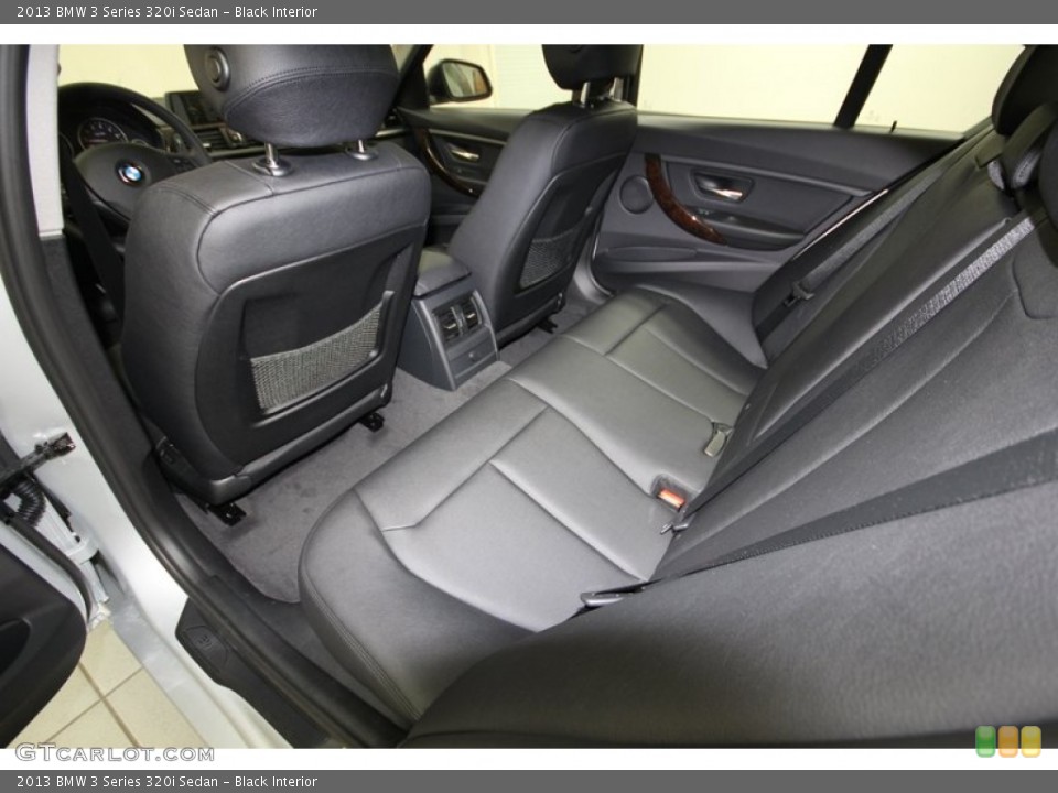 Black Interior Rear Seat for the 2013 BMW 3 Series 320i Sedan #81000953