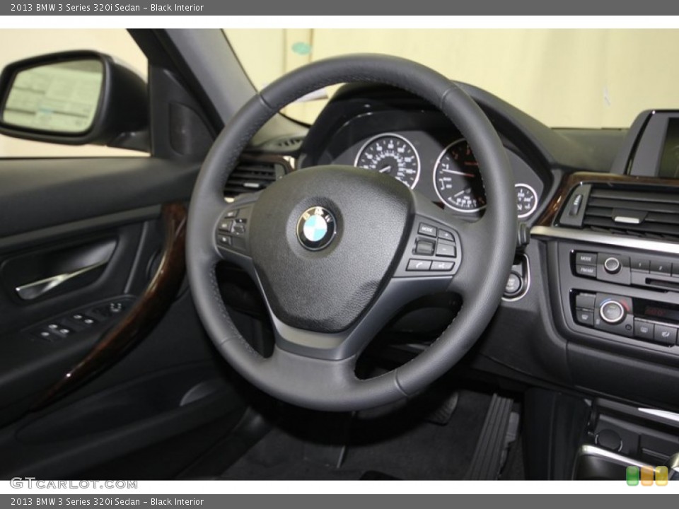 Black Interior Steering Wheel for the 2013 BMW 3 Series 320i Sedan #81000980
