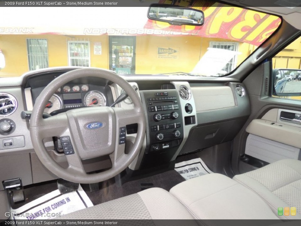 Stone/Medium Stone Interior Dashboard for the 2009 Ford F150 XLT SuperCab #81004630