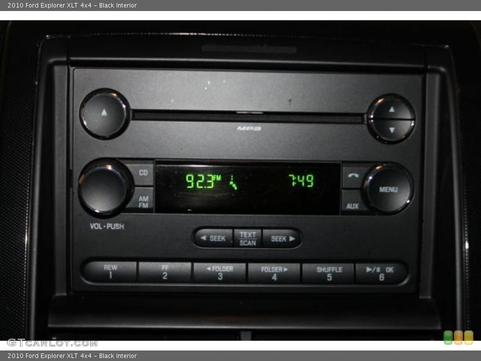 Black Interior Audio System for the 2010 Ford Explorer XLT 4x4 #81005042