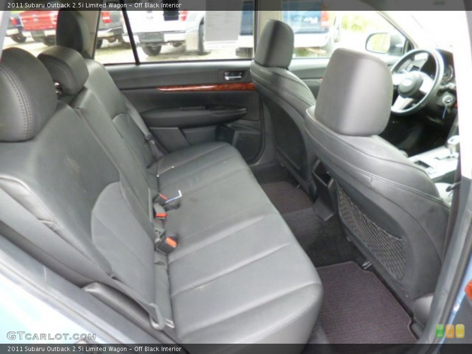 Off Black Interior Rear Seat for the 2011 Subaru Outback 2.5i Limited Wagon #81005049