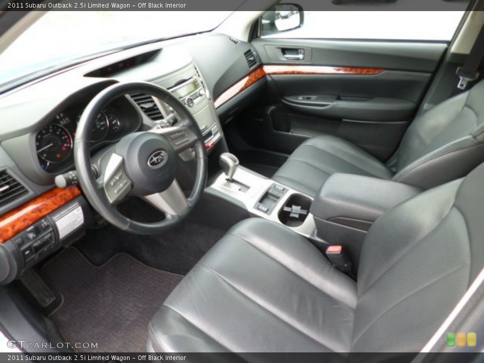 Off Black Interior Prime Interior for the 2011 Subaru Outback 2.5i Limited Wagon #81005084