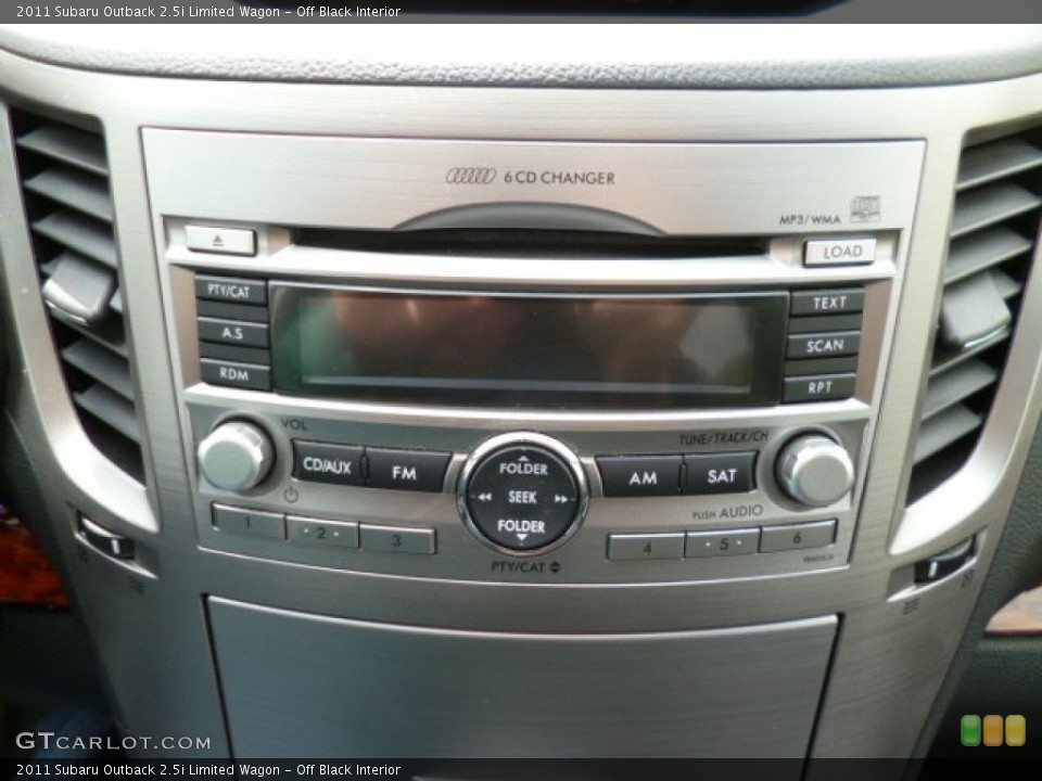 Off Black Interior Audio System for the 2011 Subaru Outback 2.5i Limited Wagon #81005129