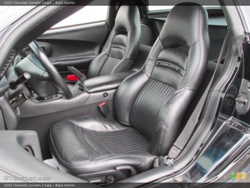 Black Interior Front Seat for the 2003 Chevrolet Corvette Coupe #81007253