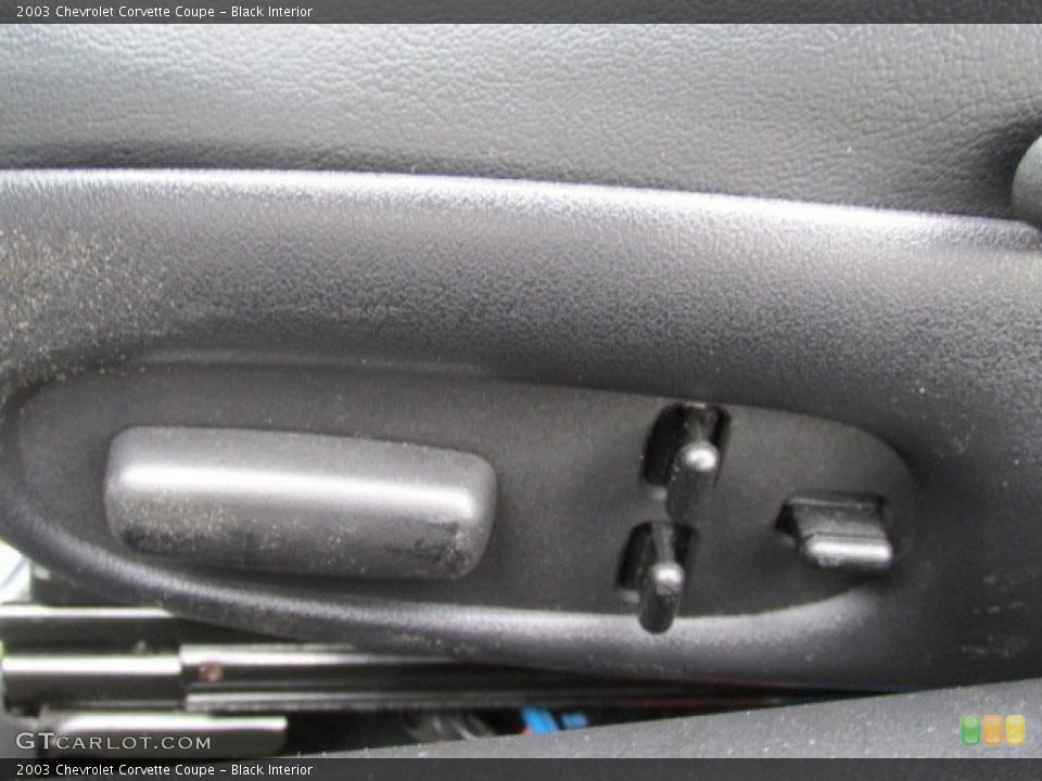Black Interior Controls for the 2003 Chevrolet Corvette Coupe #81007263