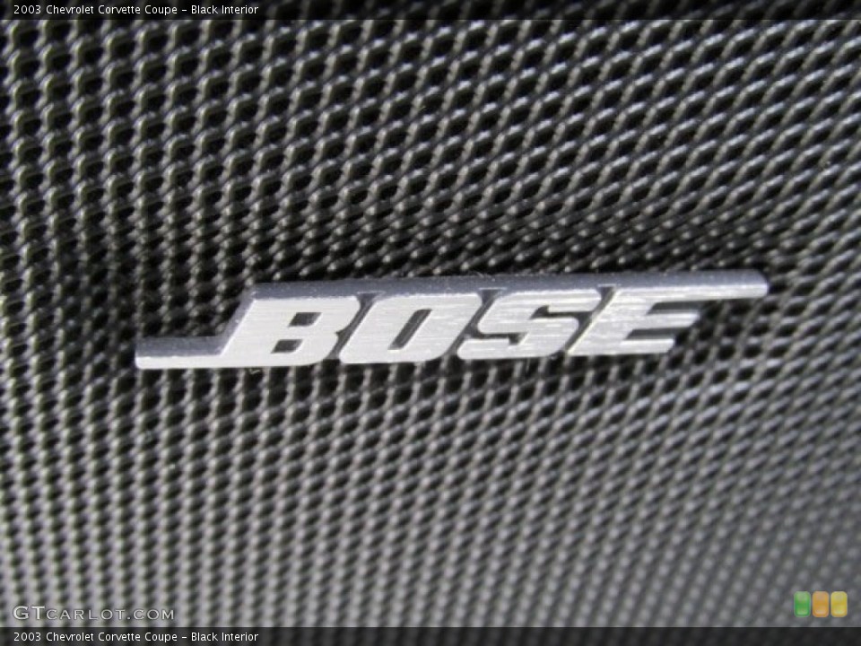Black Interior Audio System for the 2003 Chevrolet Corvette Coupe #81007293